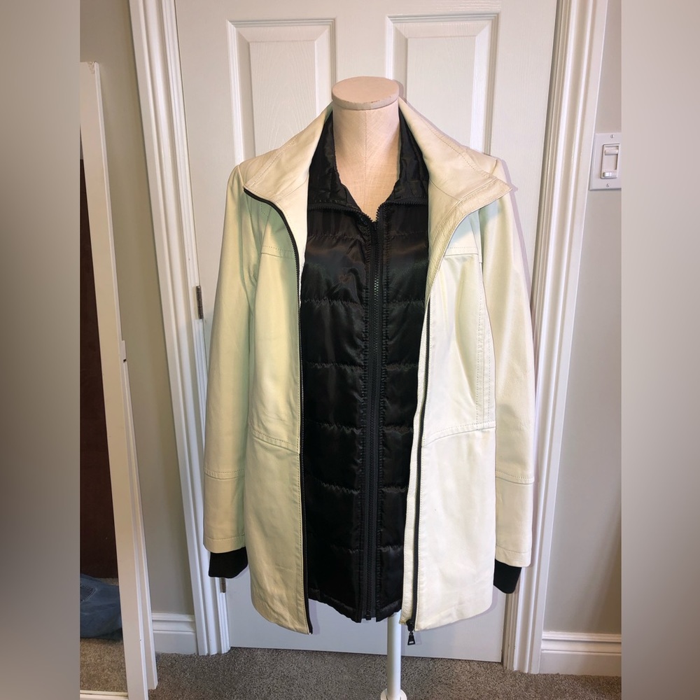 Danier 2 piece jacket leather with liner